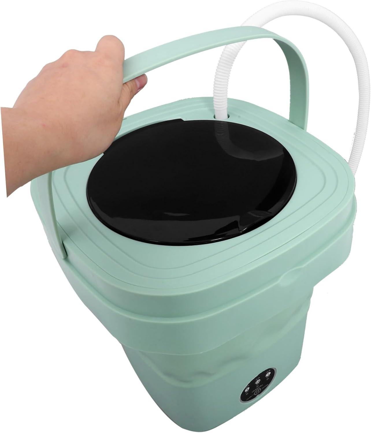 Portable Mini Washing Machine Collapsible Washer Touchscreen Capacity for Travel and Apartments Easy Wash Spin-dry Us Plug