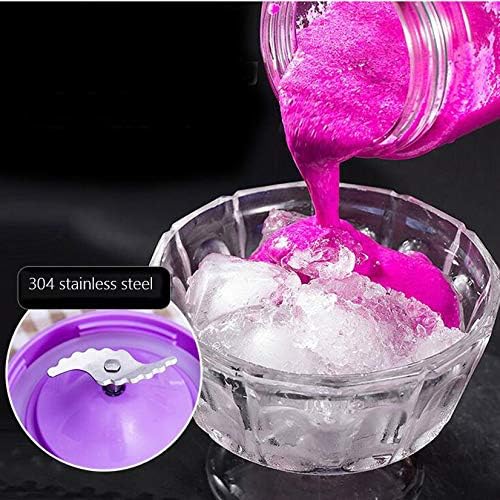 Cup Smoothie Maker, Mini USB Rechargeable Juicer Blender with 4 Stainless Steel Sharp Blades,430ML Capacity 100W Personal Smoothie Maker. Portable, A