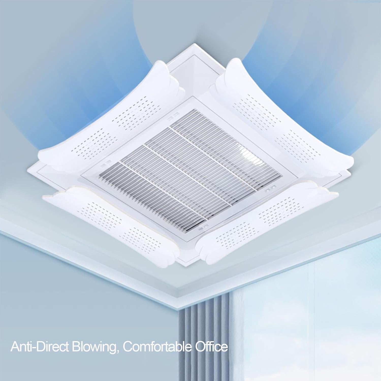 Window Air Conditioner Vent Deflector, Central Air Conditioner Windshield,Ceiling Air Conditioner Air Outlet Shielding Wind Deflector.