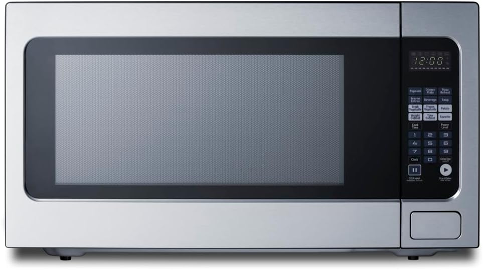 Summit Microwave Oven, 2.2 Cubic Foot, 1200W, Stainless Steel- SMBI27