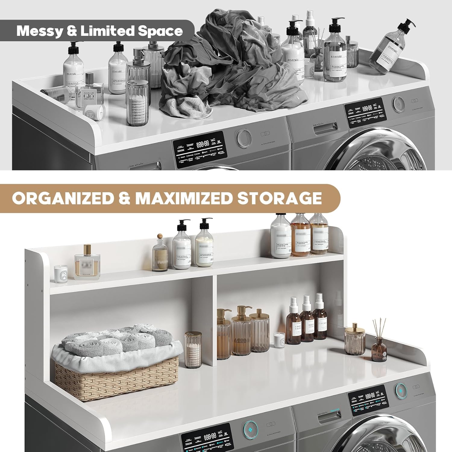 2-Tier Washer Dryer Countertop, 18.5