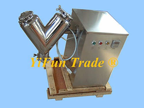 YiFun Trade VH-8 P-o-w-d-e-r Mixer Mixing Machine 3.2L 2.44kg V Type P-o-w-d-e-r Blender Blending Machine (110V)