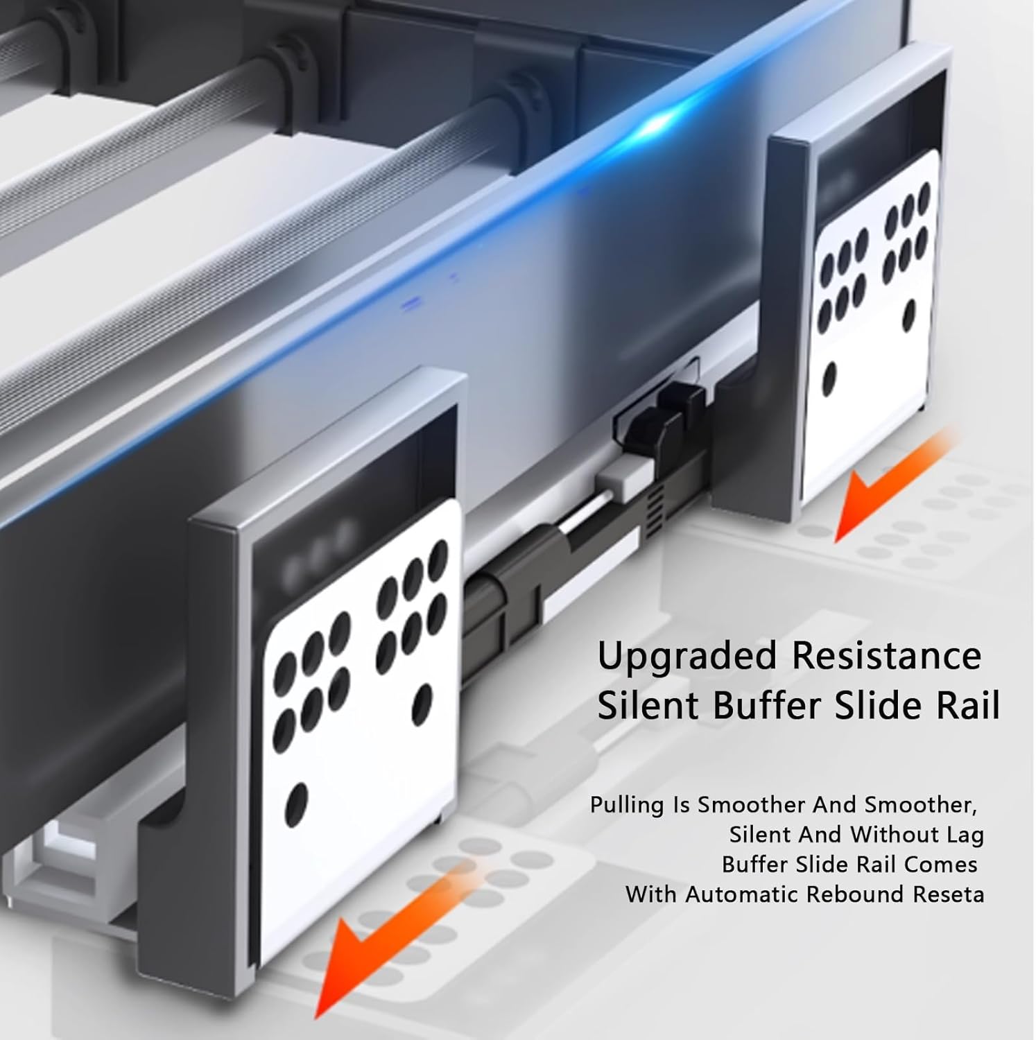 Space-Saving Invisible Clothes Drying Rack Above Washing Machine, Retractable Trouser Rack Drawer & Built-in Wardrobe Pull-out Basket (664-714mm)