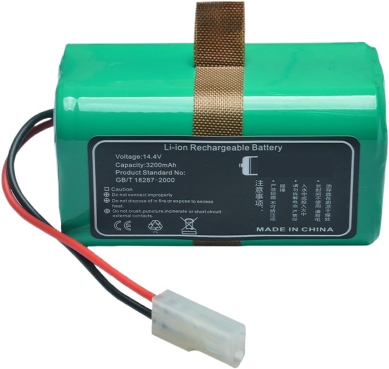 14.4V 14.8V 3200mAh Li-ion Battery Compatible for ISweep X3 PUPPYOO R30 Pro R35 Robot Vacuum Cleaner Accessories