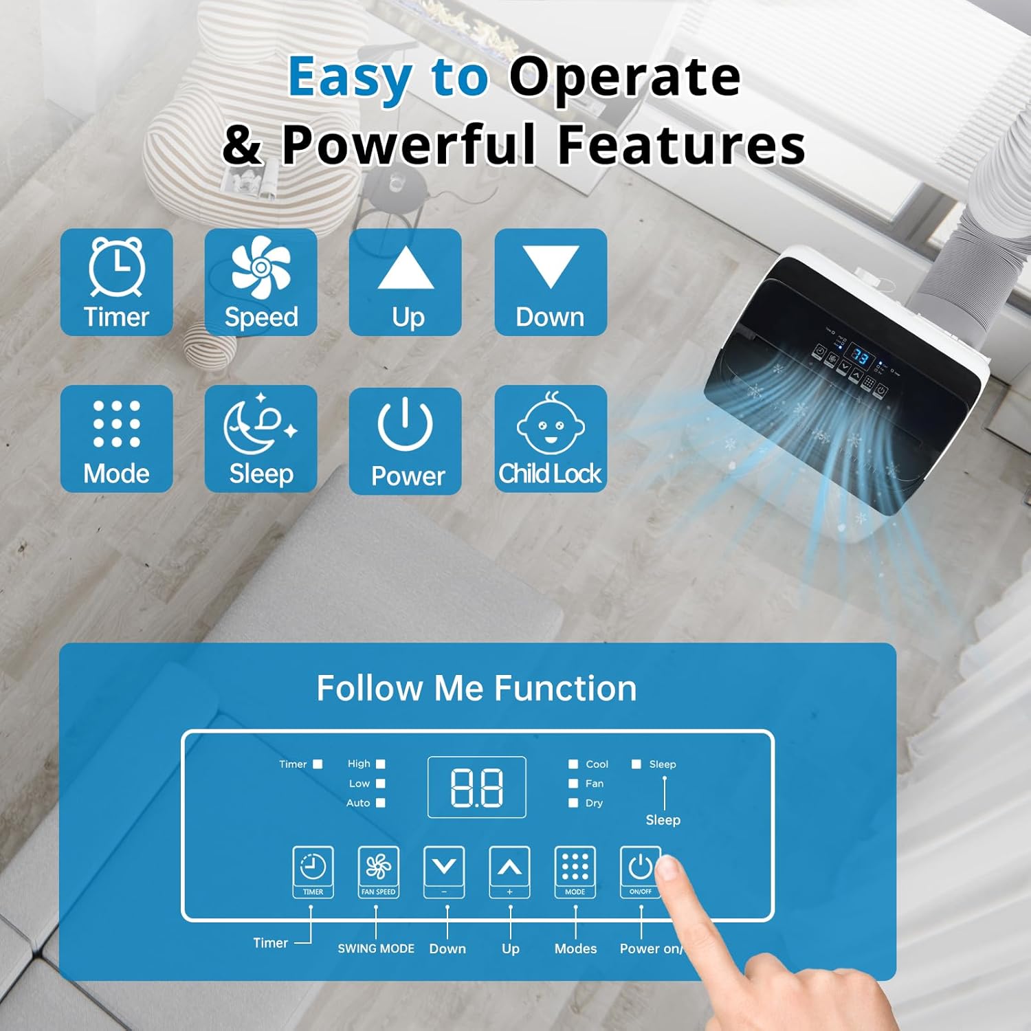 PHO_0XJ1 12,000 BTU Portable Air Conditioner