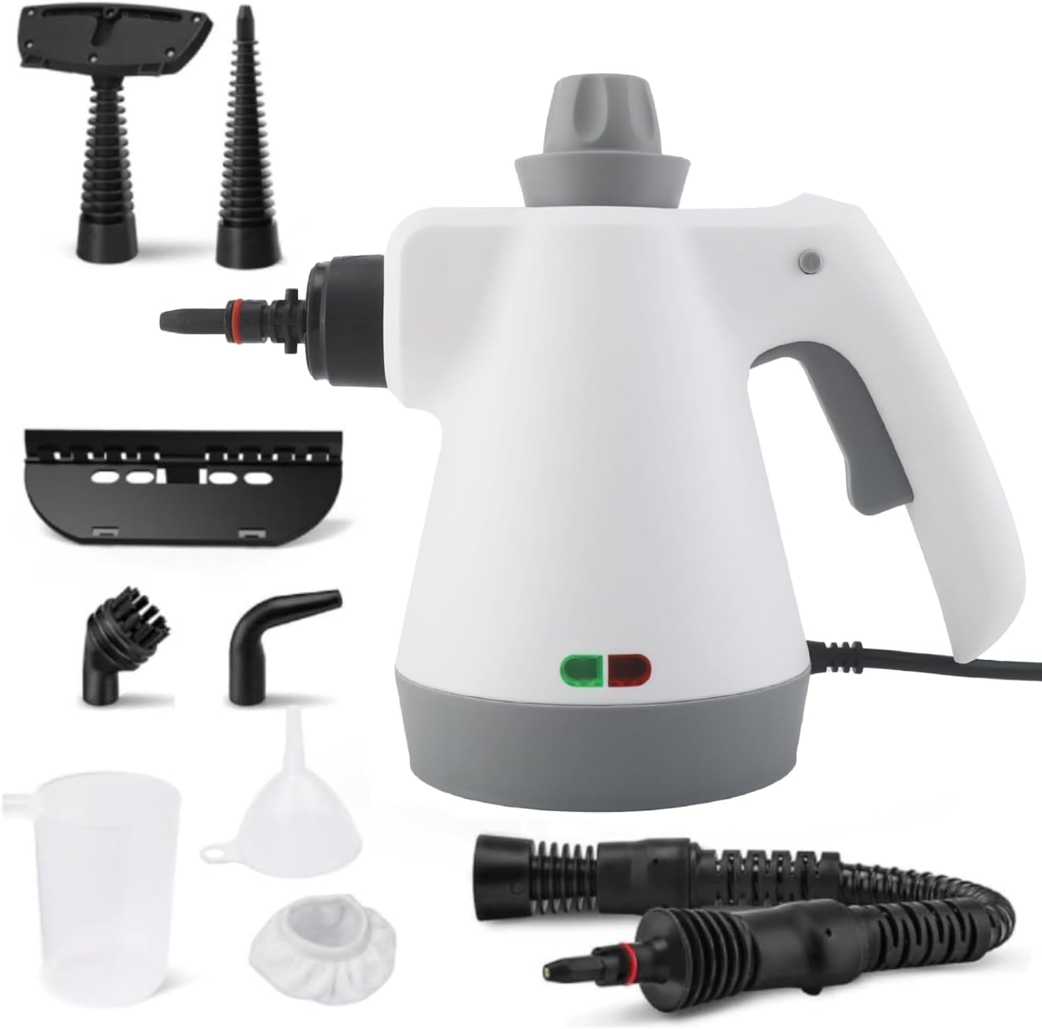 VINGVO Handheld Steam Cleaner, Multifunction Steam Cleaner for Home with 9 Accessory Kit, Portable Steam Cleaning for Remove Grime, Grease and Car, Window Cleaning