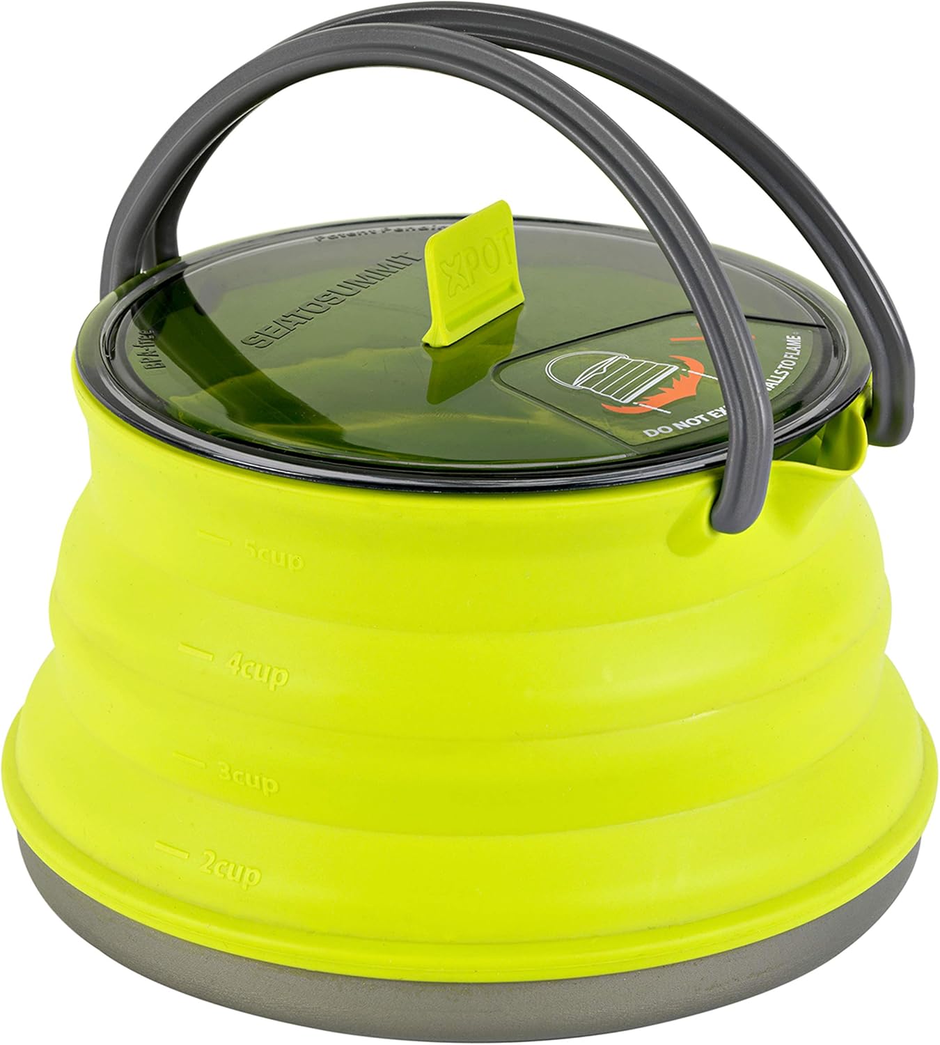 Sea to Summit X-Pot Kettle Collapsible Camping Cook Pot with Lid