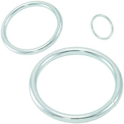 TC International 39268S 0.38 x 4 in. Round Steel Rings44; 316 Stainless Steel - Pack of 4