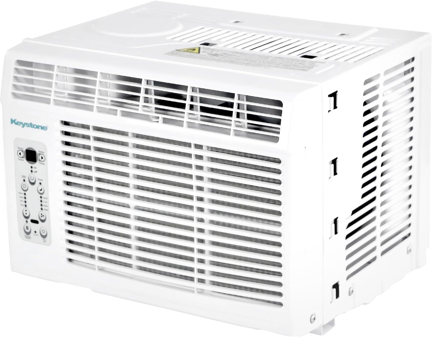 Keystone 8,000 BTU Window and Wall Air Conditioner with 3,500 BTU Supplemental Heating, 115V, Window/Wall AC Unit with Supplemental Heat for Bedroom, Living Room, Small-Medium Rooms up to 350 Sq.Ft.