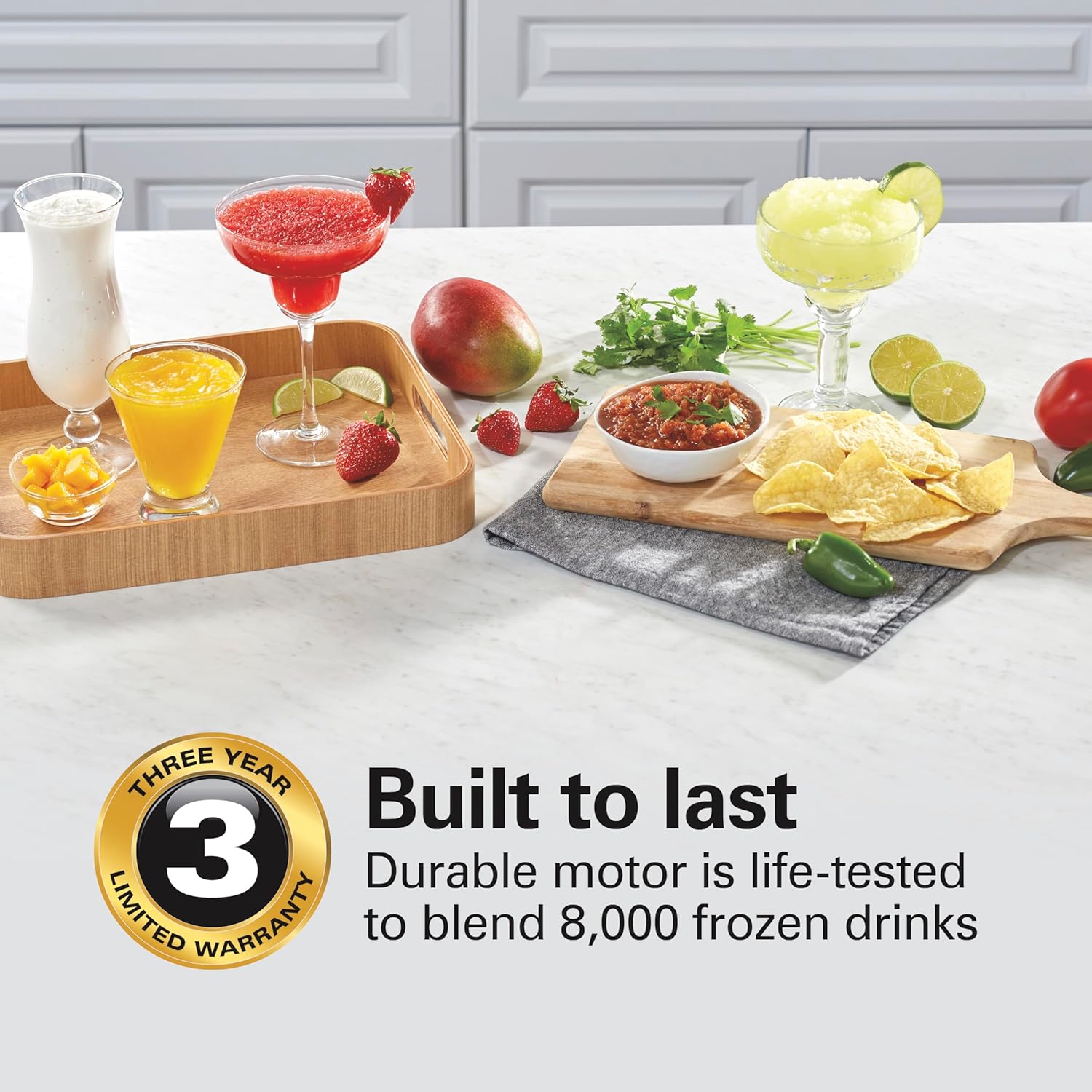 Hamilton Beach Wave Crusher Blender for Smoothies With 40 Oz Glass Jar and 14 Functions, Ice Sabre Blades & 700 Watts for Consistently Smooth Results, Black & Stainless Steel (54220)