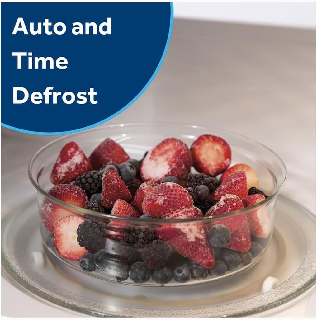 Compact 0.7 Cu. Ft. Countertop Microwave Oven with 6 Auto Cooking Settings & Child Lock - Efficient & Easy to Use