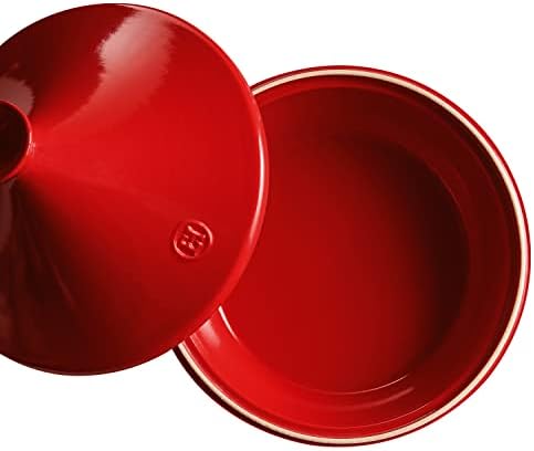 Emile Henry Made In France Flame Tagine, 3.7 quart, Burgundy