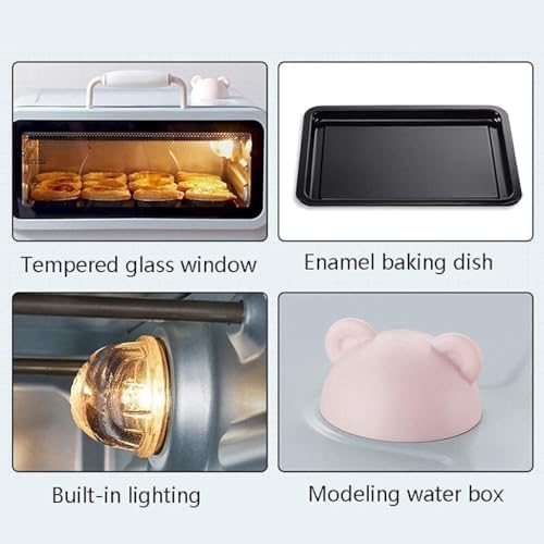 oven mini oven air fryer oven Small Baking Electric Oven Household Steam Integrated Machine Timing Free Temperature Control 20L Mini Ovens Toaster Oven Air Fryer,, Onesize