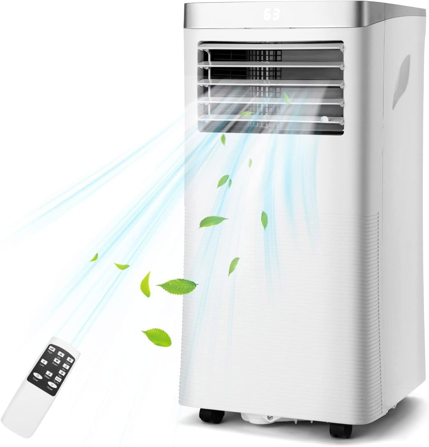 PETSITE Portable Air Conditioner, 8000 BTU AC Cooling Unit with Remote Control, 3-in-1 Air Conditioners with Dehumidifying, Fan & Air Cooler Function, Cools Up to 230 sq.ft