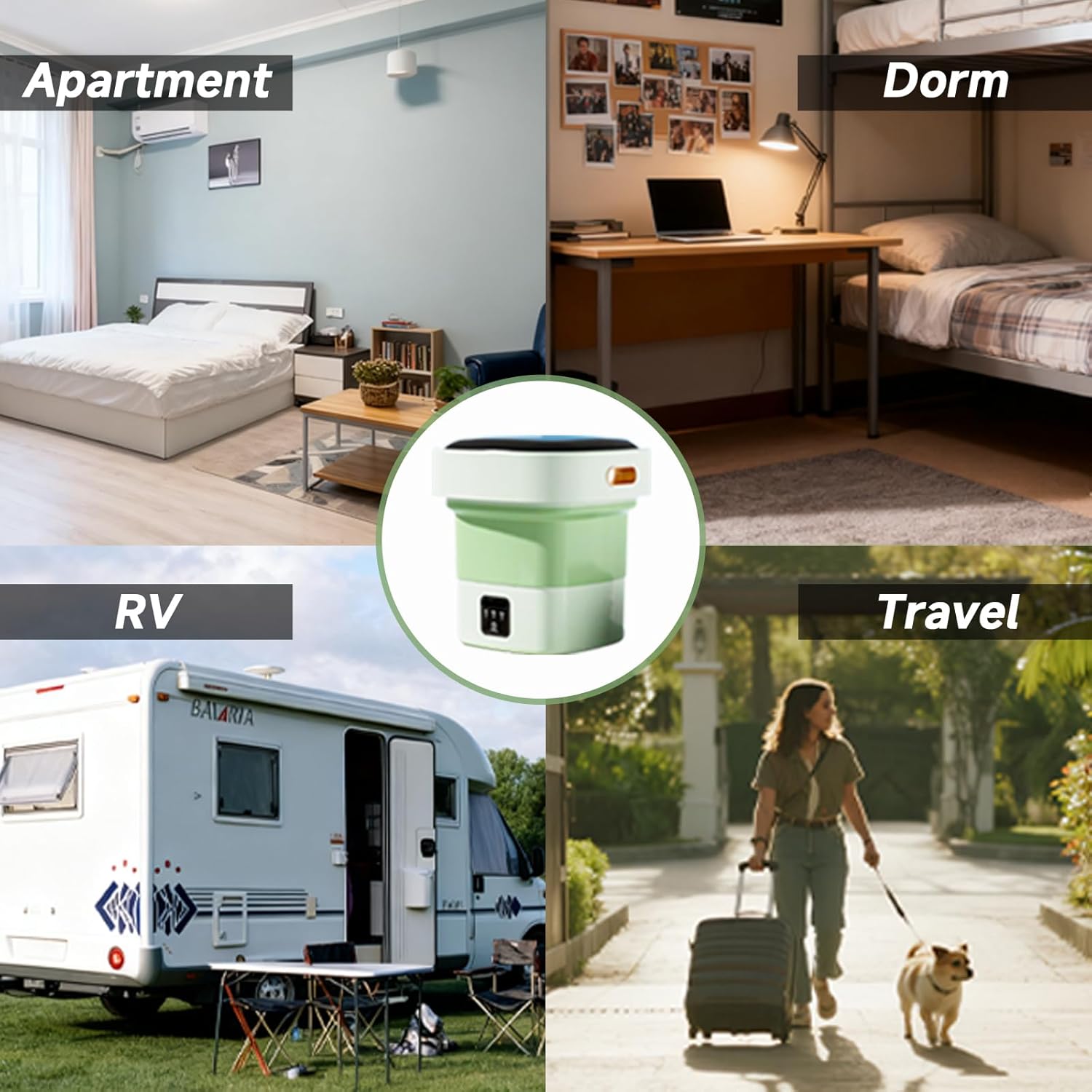 Portable Mini Washer,Washing Machine,17L Upgraded Large Capacity Foldable Washer.Deep Cleaning Baby Clothes,Pet clothing,Small Clothes,Underwear,socks.Suitable for Apartments,Dormitories,Hotels