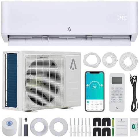 Zstar 24,000 BTU Mini Split Air Conditioner, 23 SEER2 WiFi Mini Split Ac/heating System, Inverter Ductless Air Conditioner with Pre-Charged & Installation Kits, Cools Room up to 1500 Sq. Ft, 208/230V