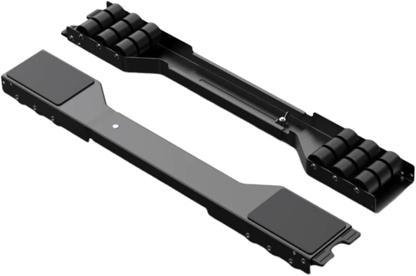 Washing Machine Movers Sliders Movable Stand Holder Appliance Mobile Base Adjustable for Laundry Room, Black