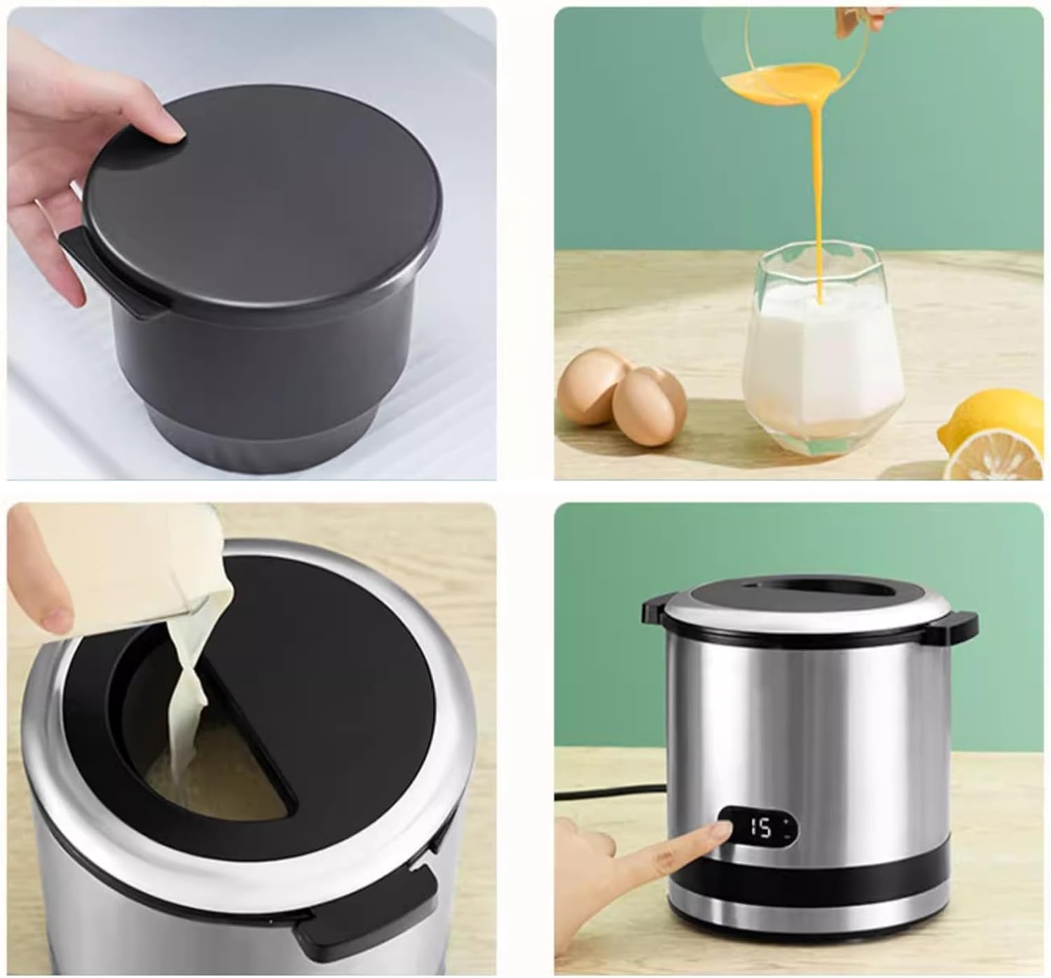 Ice Cream Maker Ice Cream Machine Household Small Homemade Mini Fully Automatic Fruit Ice Cream Machine Yogurt Cone Machine Table Top Ice Cream Machine，Fun Kitchen Appliance