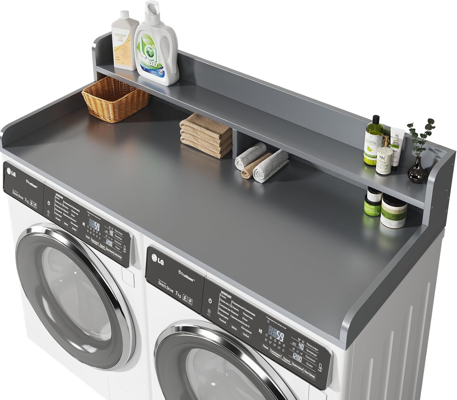 2-Tier Washer and Dryer Countertop with 2.75
