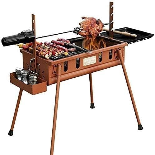 Barbecue Grill Double Thick Grill Charcoal Grill Stainless Steel Grill Home Garden Grill Outdoor Camping Smoke Oven Suitable for 5-8 People