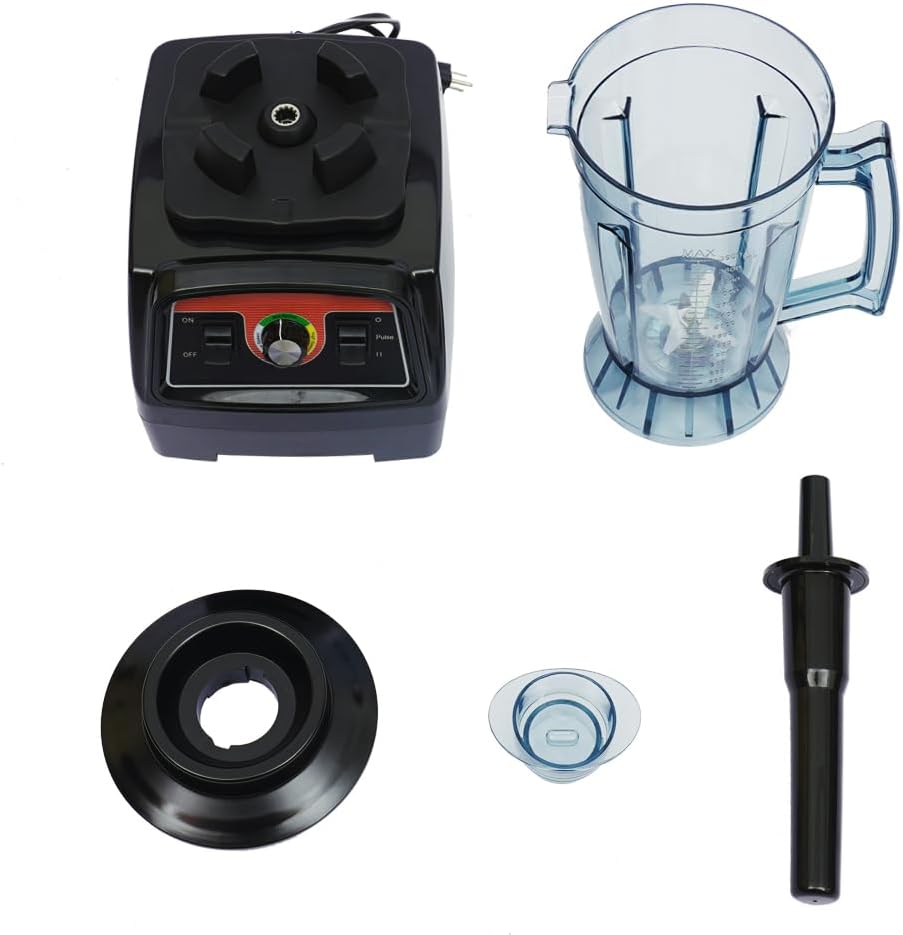 Commercial Blender Heavy-Duty Smoothie Blenders 3.3HP 2800W Power Juicer Food Process Adjustable Speed Blender Mixer for Smoothies, Ice Crush, Frozen Drinks
