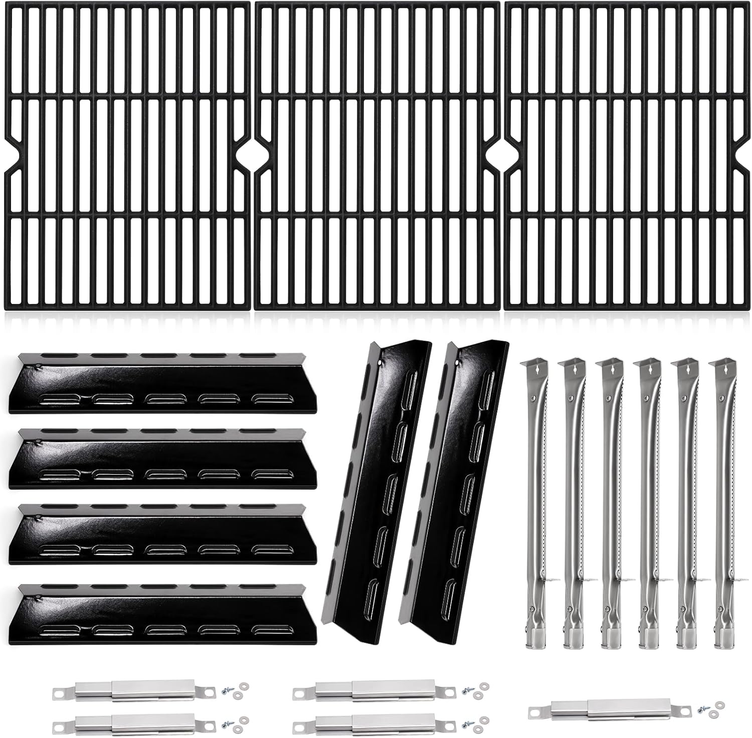 Hiorucet Grill Grate Parts for Kenmore 6 Burner 146.47223610, Kenmore 4 Burner 146.16198211, 146.10016510, 146.16197211, 146.34461410, 146.16198210, 146.16197210 Kenmore BBQ Grill Replacement Parts.