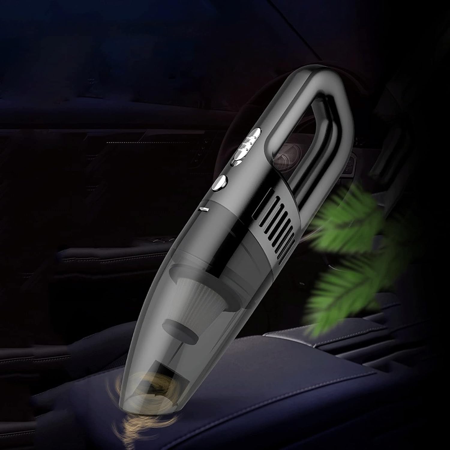 Hand held Vacuum Wet and Dry Dual-use Vacuum Cleaner Car Vacuum Car Portable Handheld Vacuum Cleaner (Color : Silver)