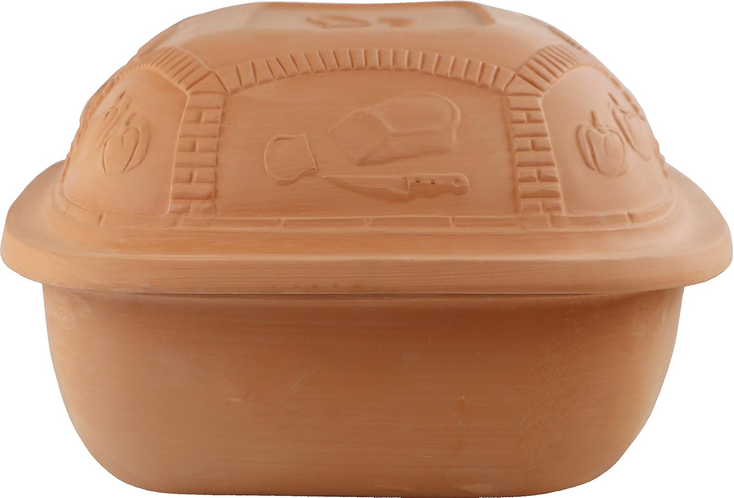 Eurita Clay Roaster, 6.25 Quart, 5.9 Litres, Non-Stick Earthenware, Toxin-Free, Healthy Clay Pot Cooking, Versatile Cooking Dutch Oven, Digital Recipe and Instructions Included