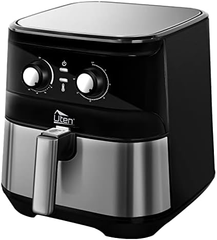 Air Fryer 5.8Qt/5.5L - Uten Electric Airfryer with Temperature Control, Timer, Non-Stick Fry Basket, 1700W High-power, Fast Oven Oilless Cooker, Dishwasher Safe - A Great Kitchen Assistant