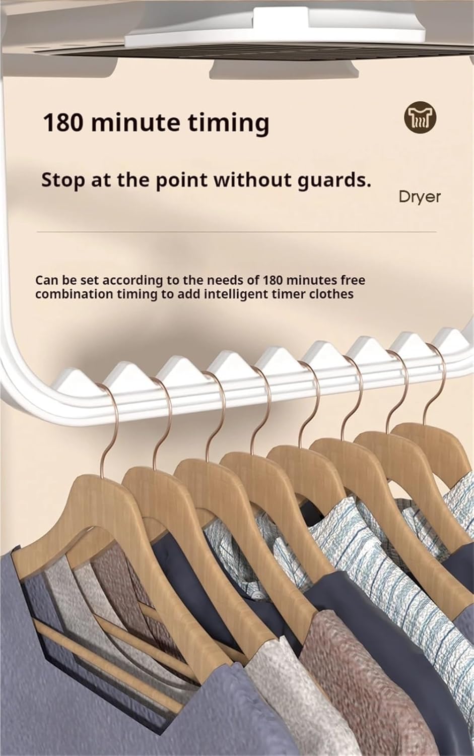 Portable Clothes Dryer, Indoor Clothes Dryer Foldable Portable Dryer Heater Cabinet,for Travel,Apartment