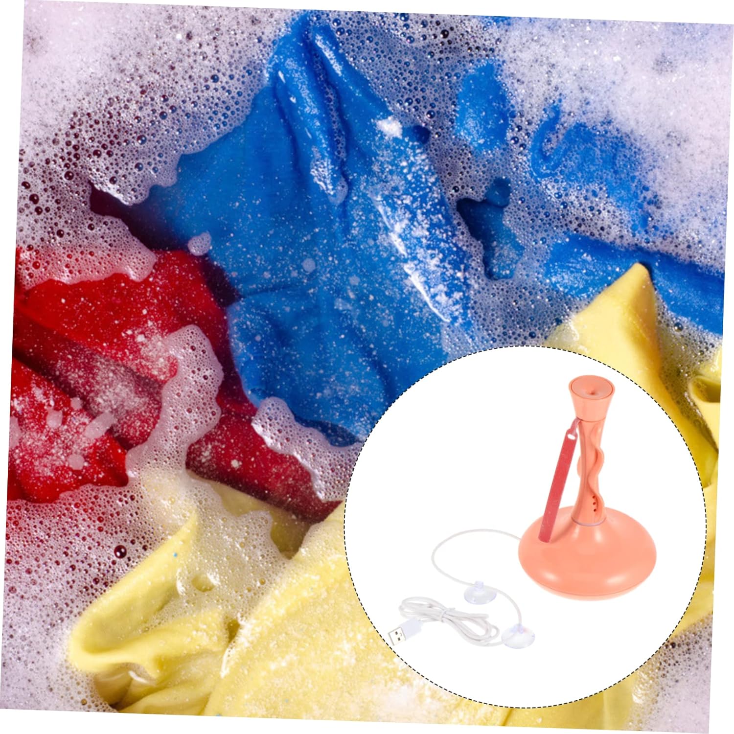 360degree Travel Washing Machine Portable Washer Laundry Rotation Sonic Cleaner