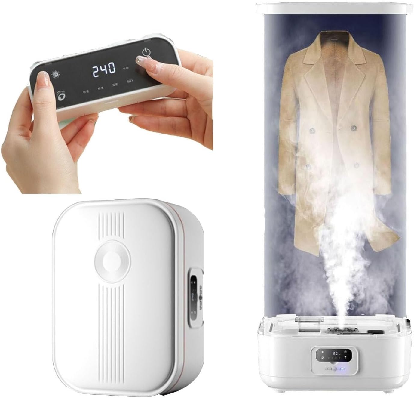 Automatic Ironing Machine,Drying Care, Emergency Quick Drying Clothes Folding Wrinkle Removal ，Perfect for Clothes & Fabric