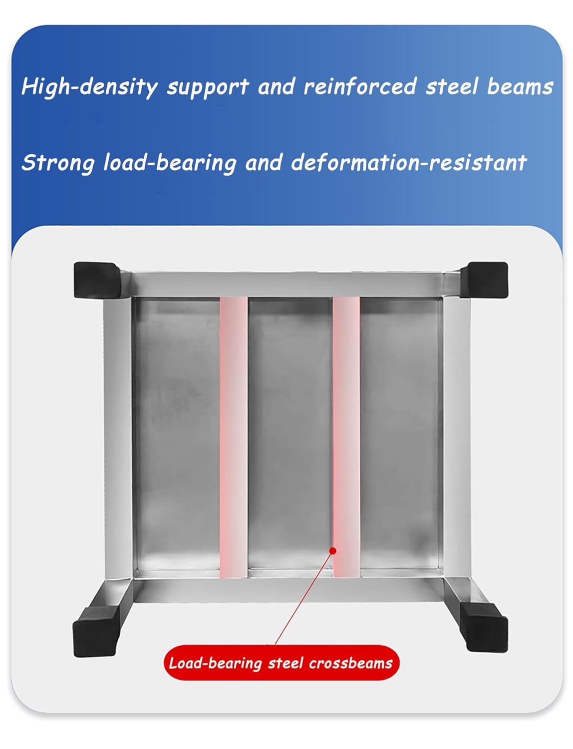 Stainless Steel Fridge Stand, Laundry Pedestal Washing Machine Tray Mat, Raised Shelf Base for Various Furniture and Household Appliances, No Assembly(60x60x20cm/23.6x23.6x7.8in)