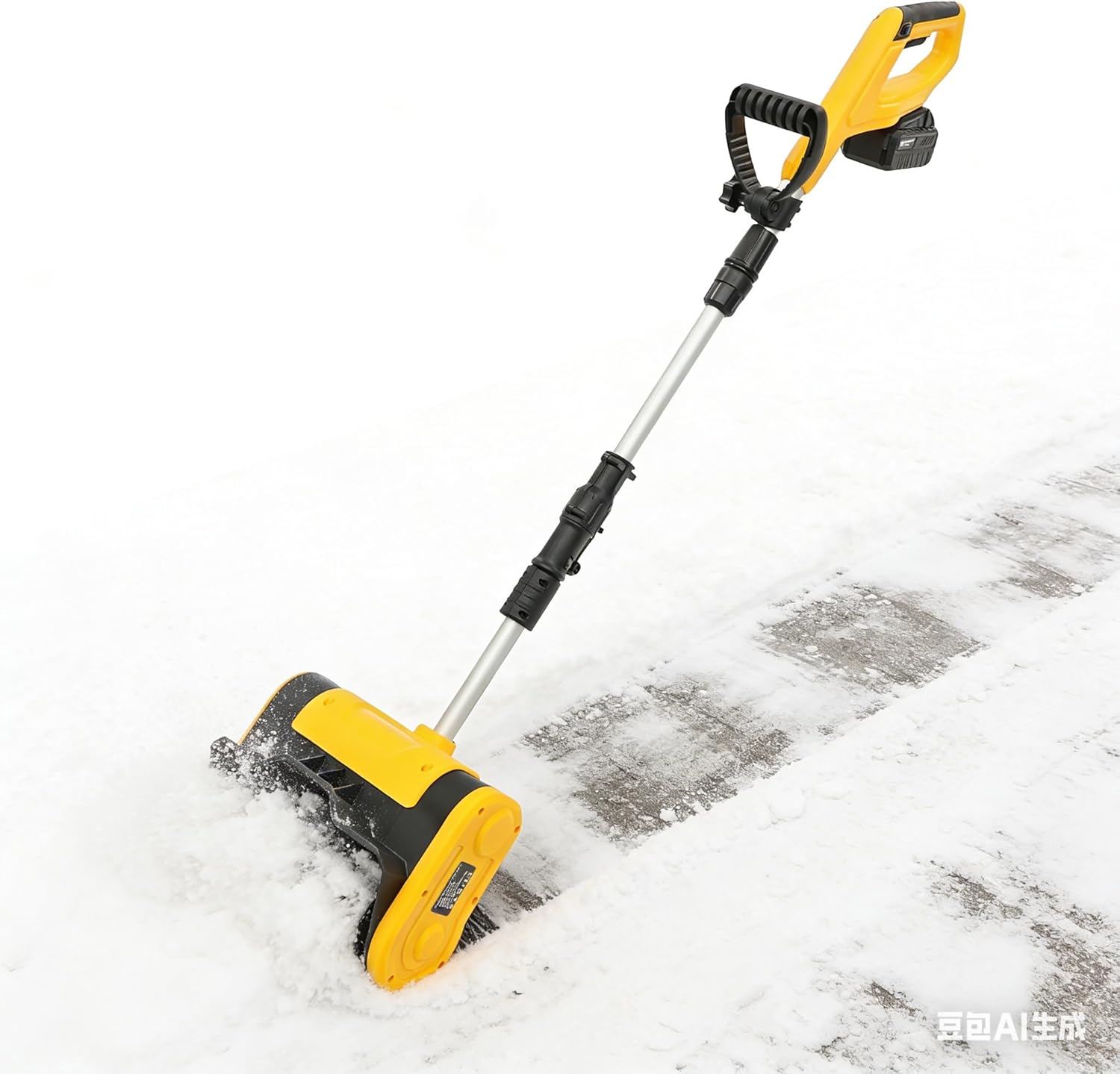 Cordless Snow Shovel, 20V 10-Inch Battery Powered Snow Thrower for Driveways, Sidewalks & Decks, Lightweight Electric Snow Removal Tool with Adjustable Front Handle for Homeowners