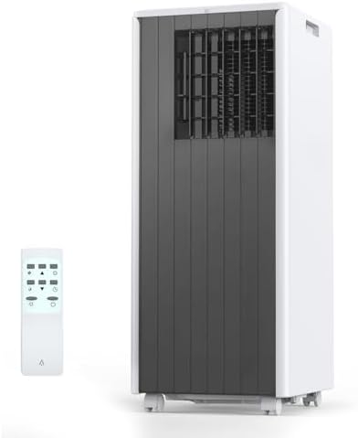 GAOMON 8000 BTU Portable Air Conditioner with Remote Control,3-in-1 Portable AC Unit Up to 350 Sq.Ft,Cool,Fan,Dehumidifier,Bedroom,Office,Apartments,Grey