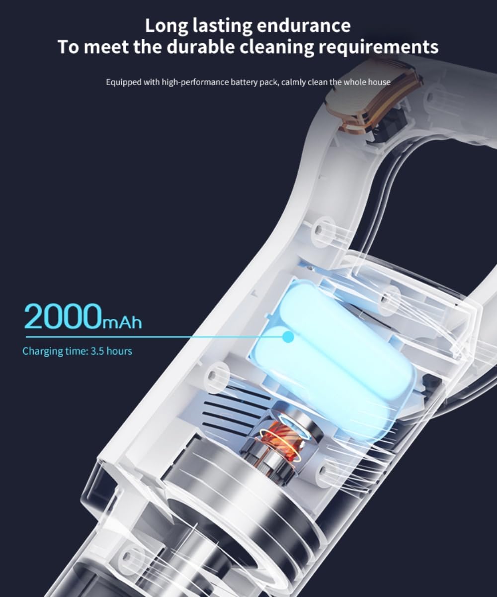 New Model Cordless Vacuum Cleaner, Powerful Stick Vacuum for Hardwood Floor, 35 Min Rechargeable Battery, 4 in 1 Lightweight Upright Vacuum for Pet Hair Carpet