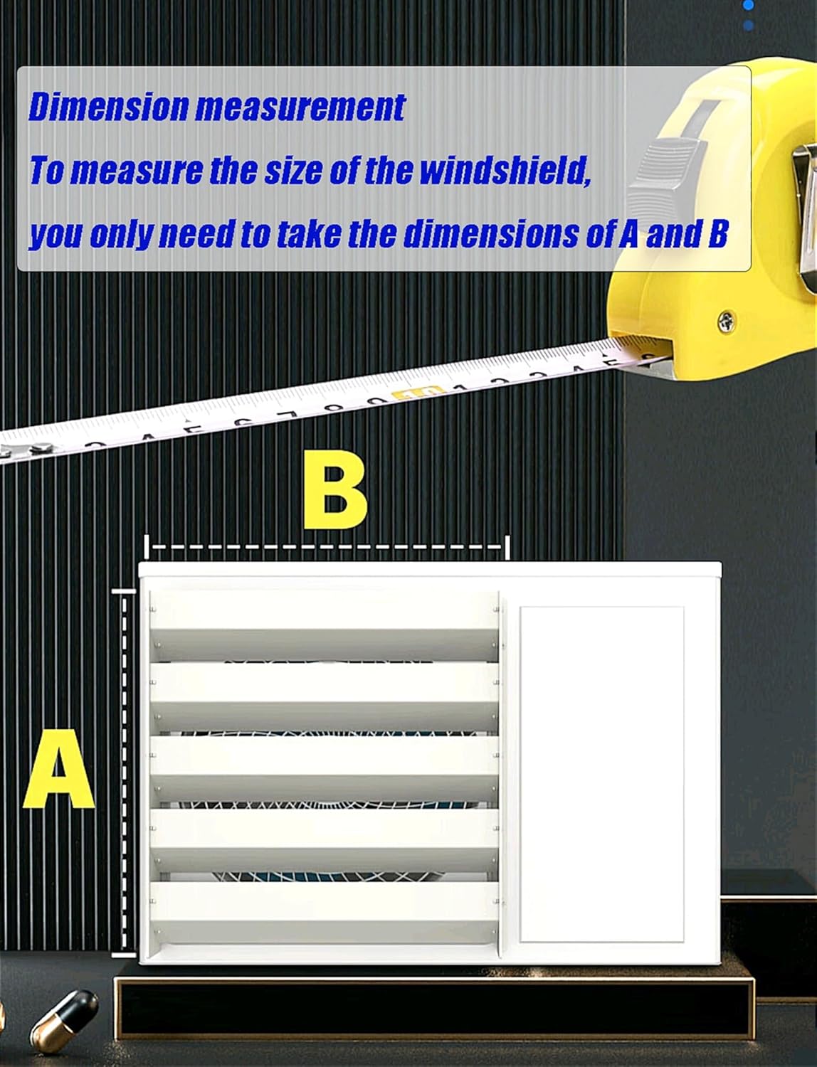 Outdoor Air Conditioner Deflector, Air Conditioner Outdoor Unit Cover Bracket Air Deflector Grilles, Prevent Direct Blowing Galvanized Steel for Baffle Guide Cover