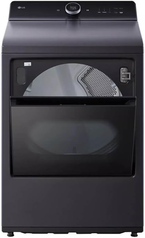 7.3 cu. ft. Vented Smart Electric Dryer in Matte Black with EasyLoad Door, TurboSteam and Sensor Dry Technology