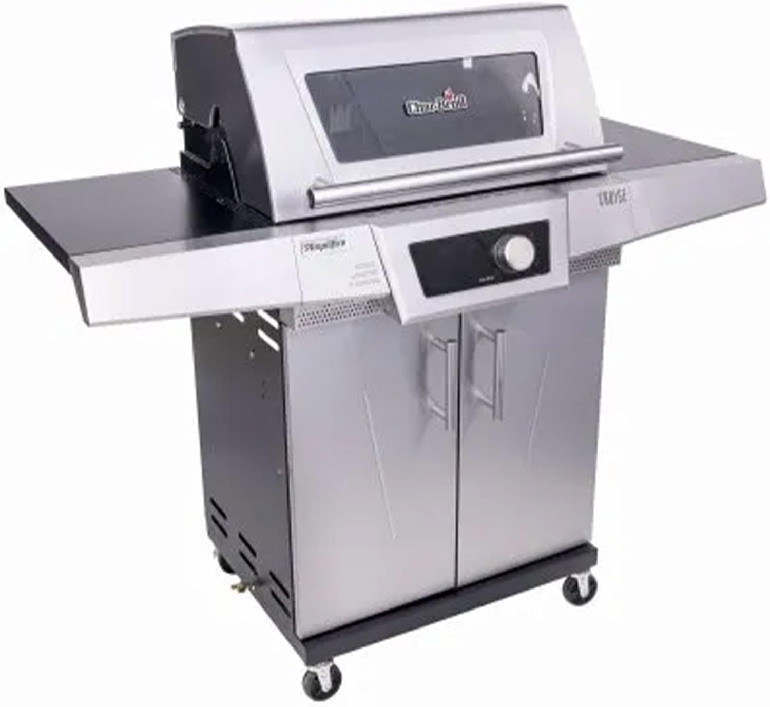 Char-Broil Cruise Control Amplifire Gas Grill with 3 Burners, Handle and Cabinet Design and Stainless Steel for Kitchens and Propane Grills, Grey