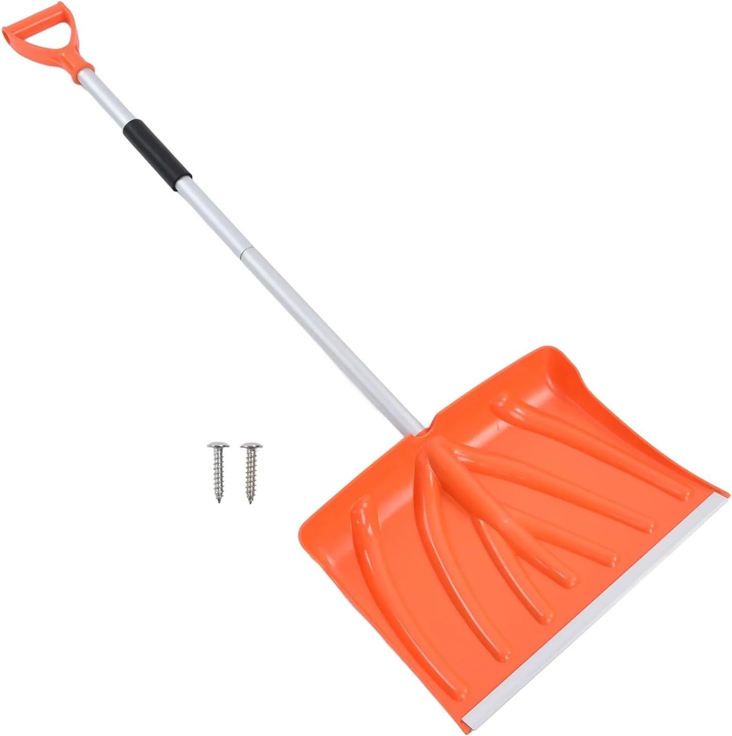 Snow Shovel Large Capacity D Shaped Handle Aluminum Alloy Plastic Material Detachable Assemblable Shovelling Tool Snow Shovel