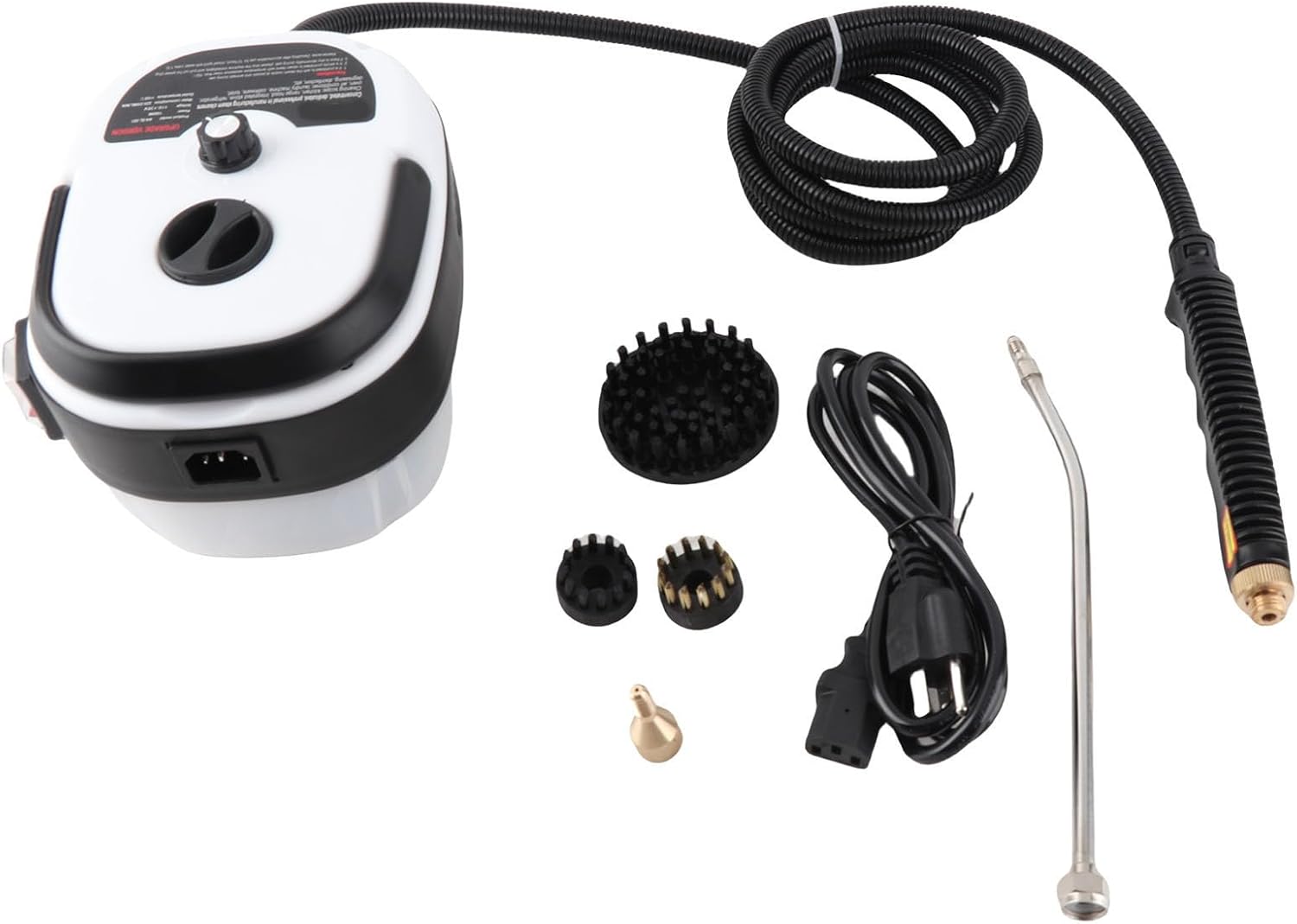 High Temperature High Pressure Steam Cleaner, Portable Handheld Steam Cleaner for Kitchen Grease Air Conditioner Car Seat Hotel Bathroom (White)