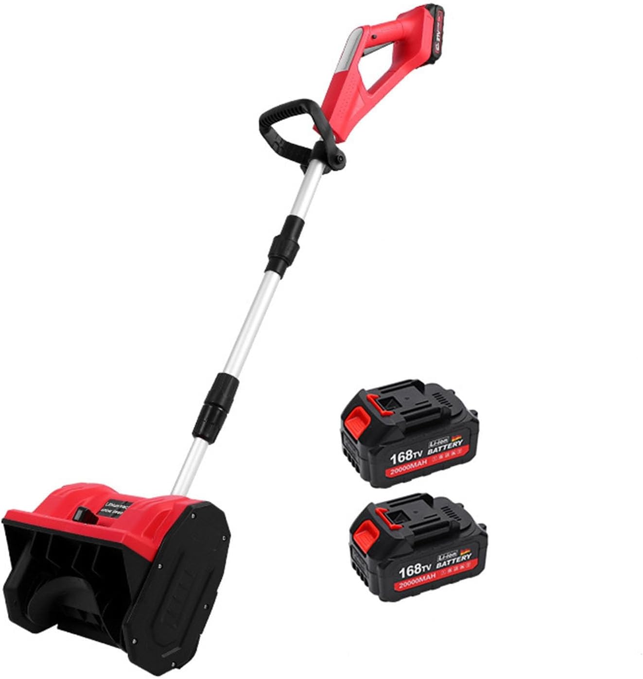 Electric Snow Shovel, 21V Cordless Snow Blower with Adjustable Handle, Can work Continuously for 1 Hour & Quick Charger, Foldable for Easy Storage