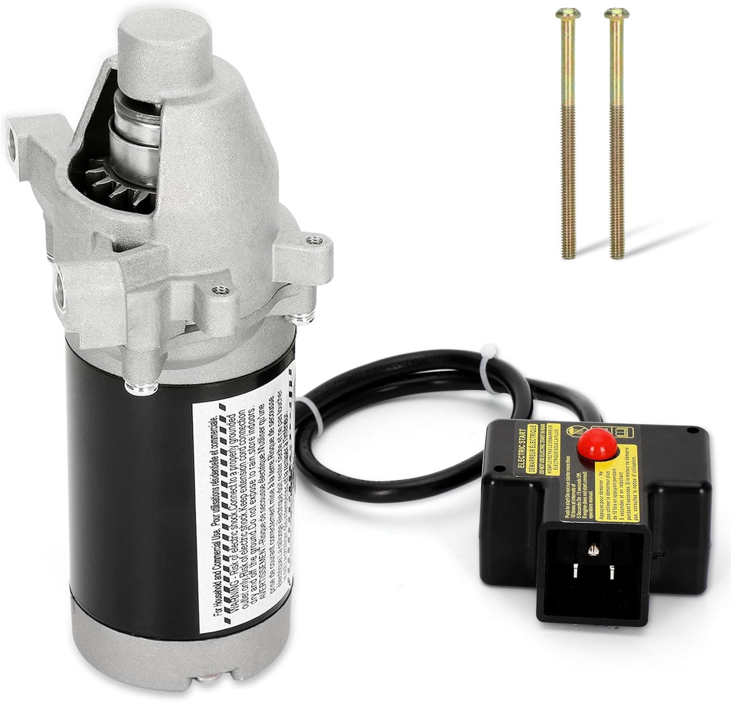 JQ170 Electric Starter Motor, 17 Teeth 120V Electric Starter for Snowblower, Compatible with Craftsman 951-10645 951-10645A 751-10645 751-10645A Ariens 208cc 254cc LCT 291cc etc