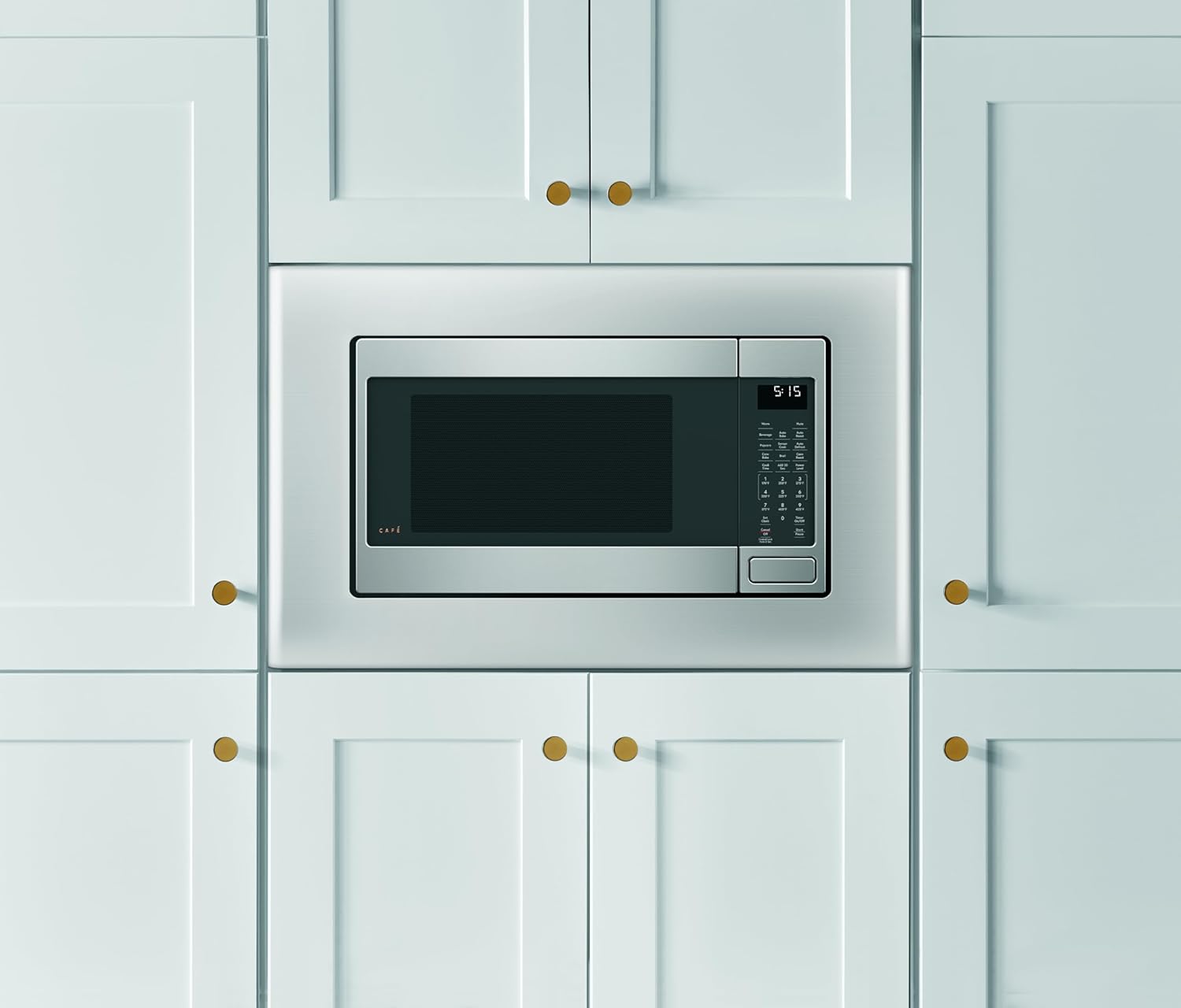 Café CCWK15C1WSS Countertop Convection Microwave Oven with Child Lock Technology, Broil, Auto-Cook, Roast, Defrost, Warm, Scan-to-Cook WiFi-Connectivity, 1000W,1.5 Cu. Ft, Stainless Steel