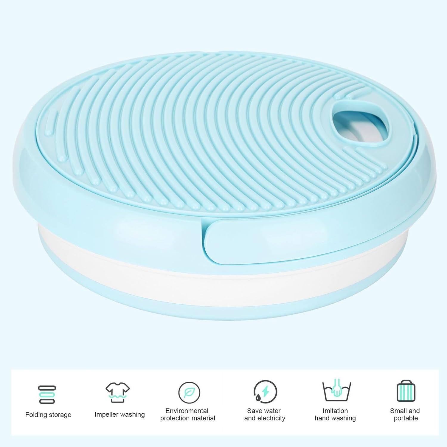 Portable Mini Washing Machine, 7L Mini Green Laundry Washer for Home Dormitories Apartments