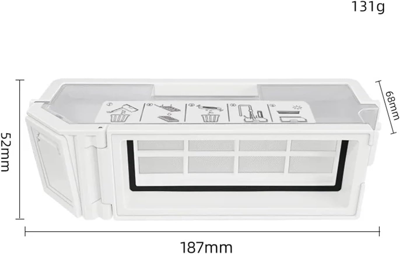 Compatible with Ecovacs Deebot T20 / T20 Max / T20 Pro Accessories Main Side Brush Mop Cloth HEPA Filter Dust Bag Robot Replacement Parts(Chocolate)