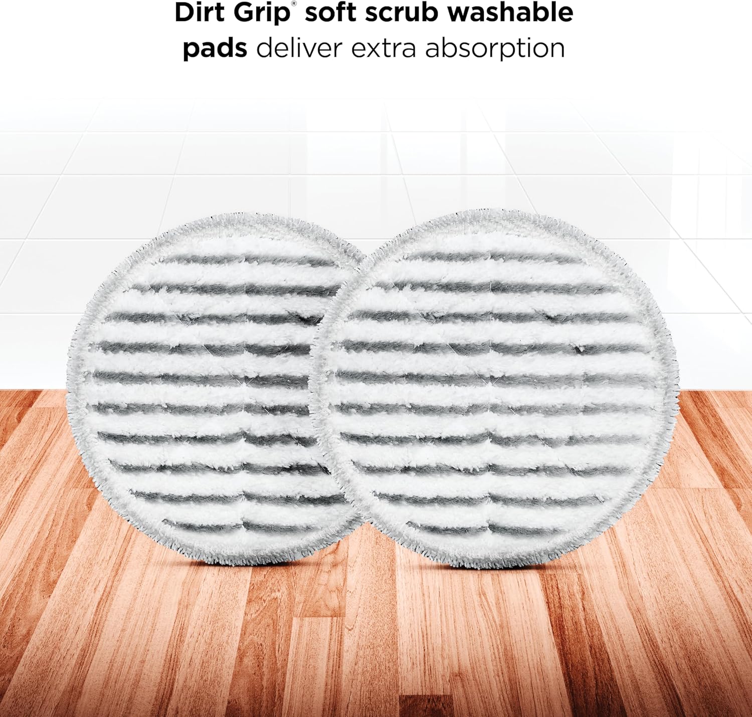 Shark Steam & Scrub Steam Mop, All-in-One Scrubbing and Sanitizing Hard Floor Cleaner, LED Headlights, 4 Dirt Grip Soft Scrub Pads Included, XL Water Tank, Swivel Steering, Hawaiian Grey, S8001