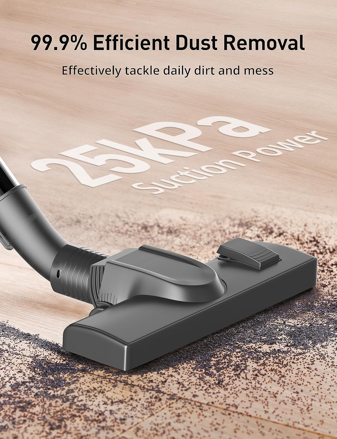 Bagged Canister Vacuum, Aspiron Canister Vacuum Cleaner, 3.5L, H13 HEPA Filter, 5 Cleaning Tools, Pet-Friendly Vacuum Cleaner for Carpets, Hardwood Floors, Stairs, Pet Hair, Household, Blue