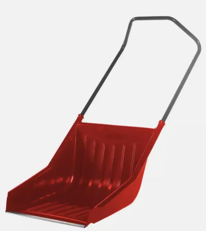 New Sleigh Shovel 24in Large High Capacity Poly Blade Ergonomic Handle Move Snow，