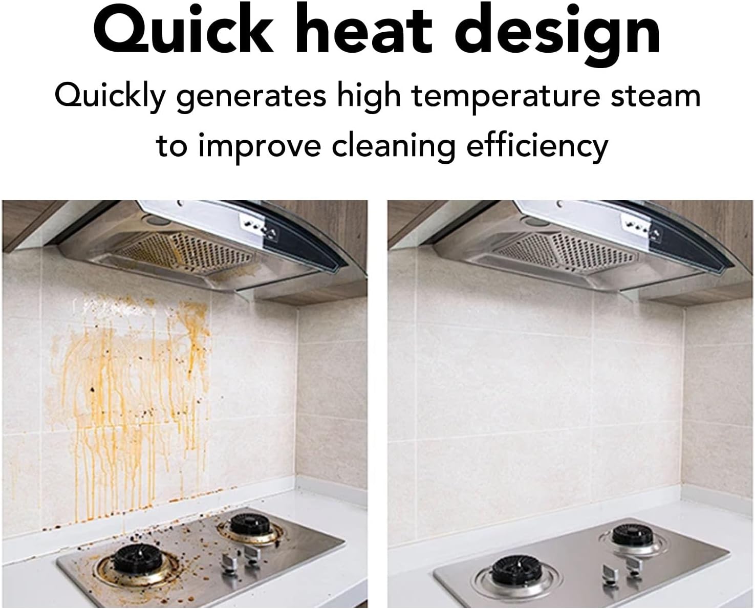 Handheld Steam Cleaner, Portable Pressurized Steam Cleaner, High Temperature Steamer Cleaning Machine For Home Car Detailing Kitchen Bathroom Floor Grout Furniture Tile (US Plug